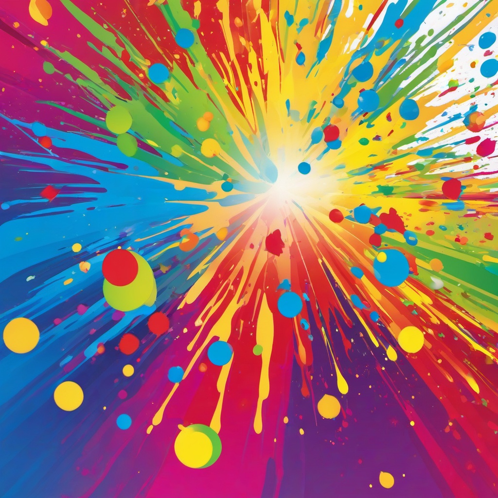 Splash Background - rainbow paint splatter background  