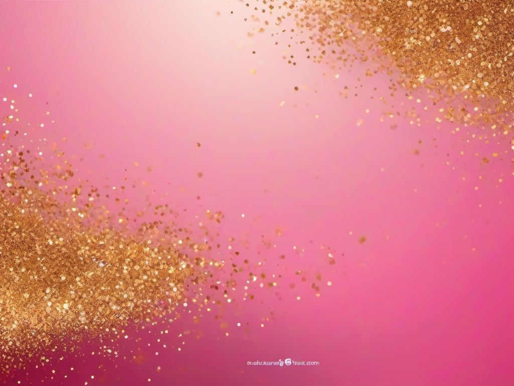 Pink Gold Glitter Background  