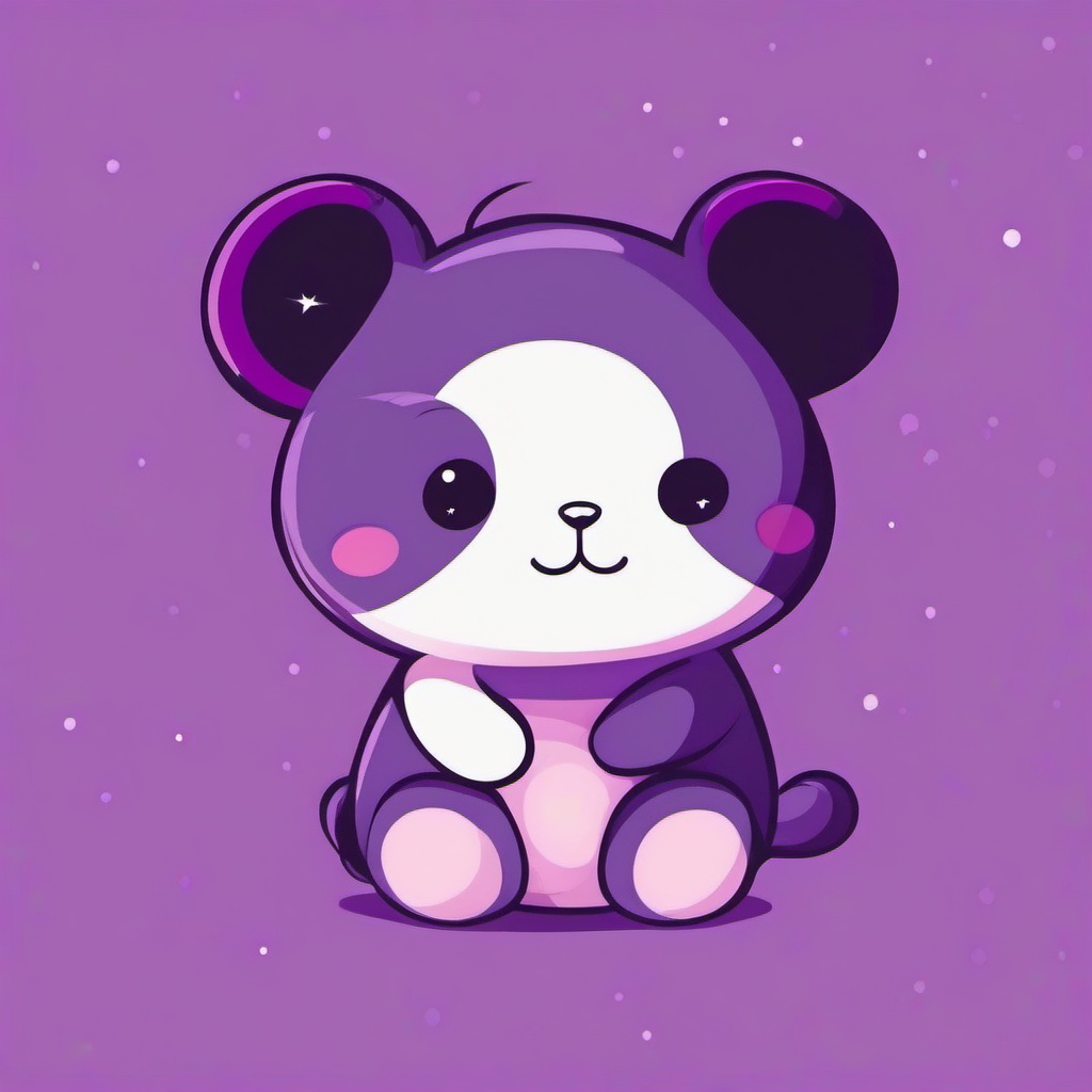 Purple Background Wallpaper - cartoon kawaii cute purple wallpaper  