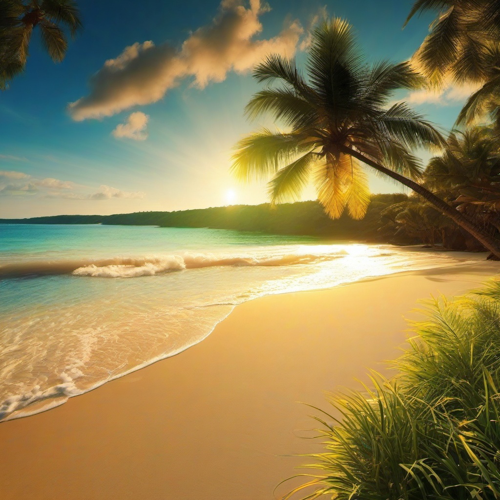 Beach Background Wallpaper - beach sun wallpaper  