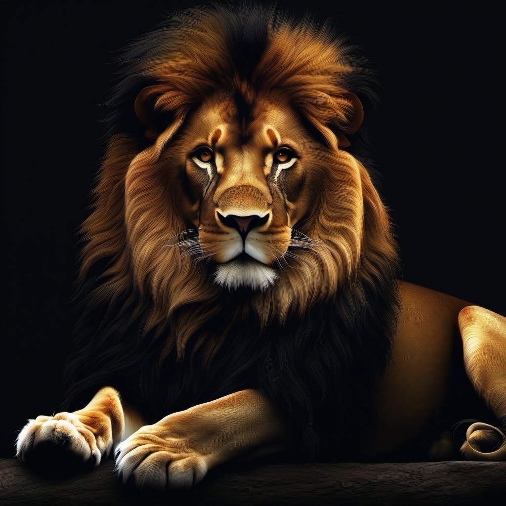 Lion Background Wallpaper - lion in dark background  