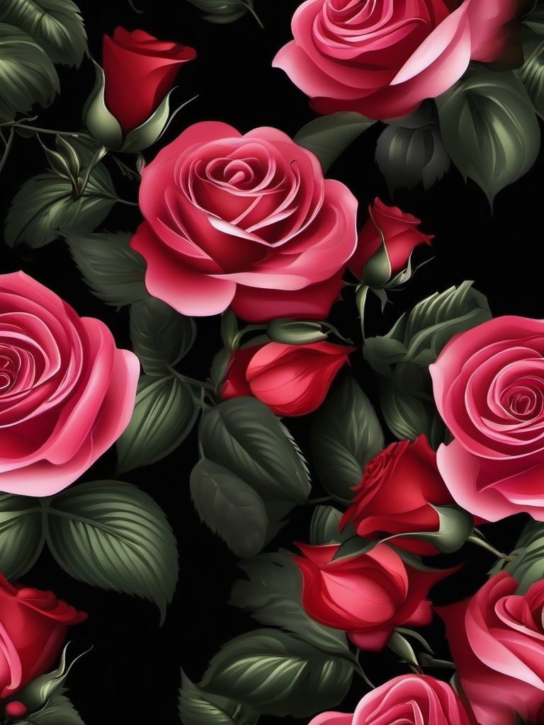 Rose Wallpaper With Black Background  ,mobile iphone background wallpaper