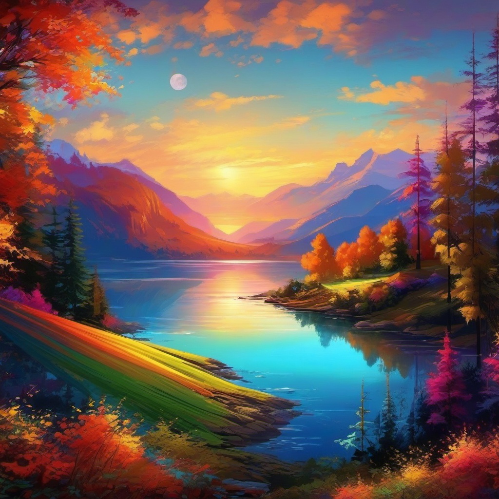 Cool Scenic Backgrounds Breathtaking Views and Stunning Scenery wallpaper splash art, vibrant colors, intricate patterns