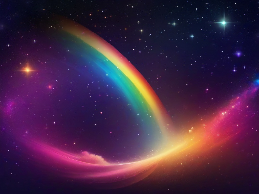 Rainbow Background Galaxy  