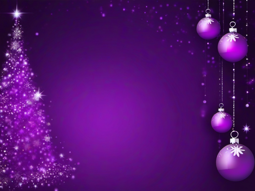 Christmas Purple Wallpaper  