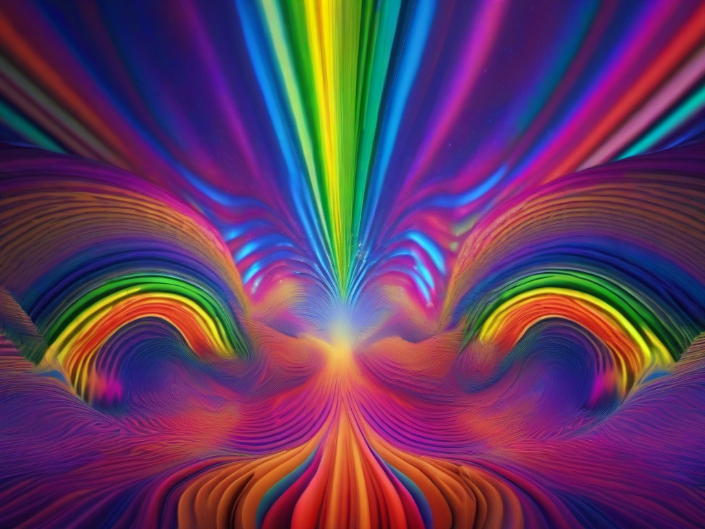 Rainbow Trippy Background  