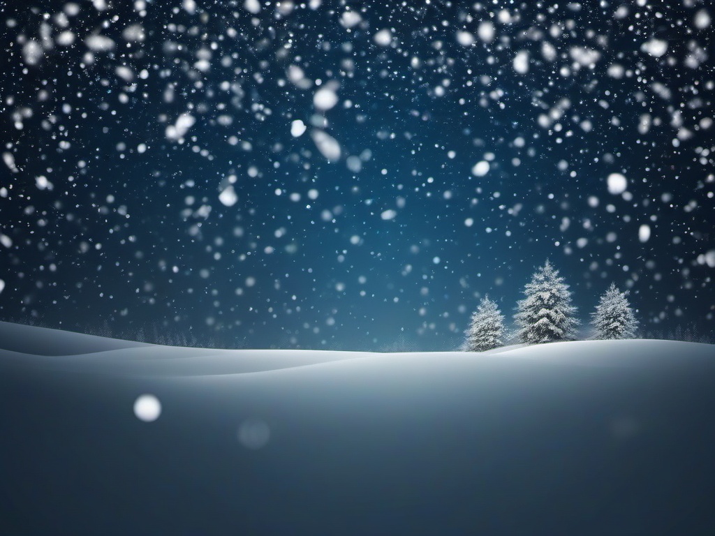 Falling Snow Background - Winter theme with gently falling snow  minimal design