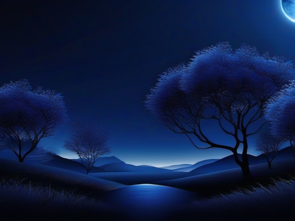 Dark Blue Nature Wallpaper  ,desktop background wallpaper