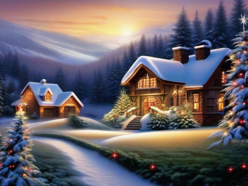 Outdoor Christmas Wallpaper  