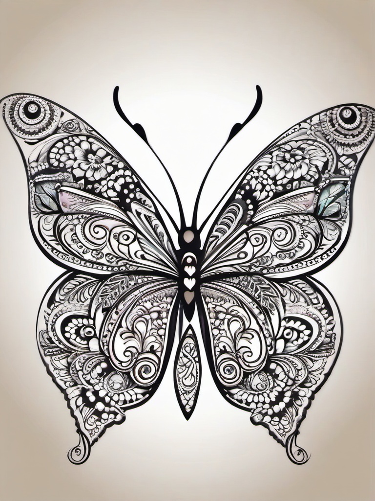 mehndi butterfly tattoo designs  