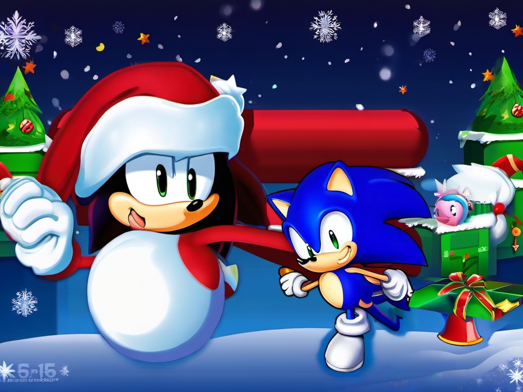 Christmas Sonic Wallpaper  