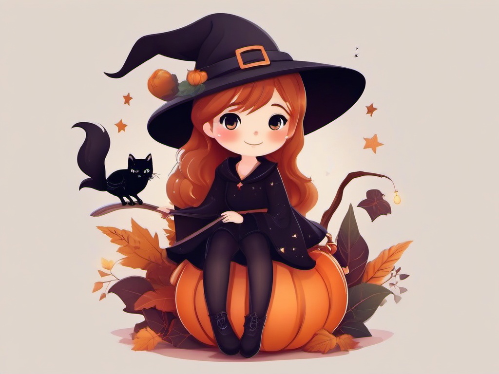 Cute Witch Wallpaper - Adorable witch with magical vibes  ,desktop background wallpaper