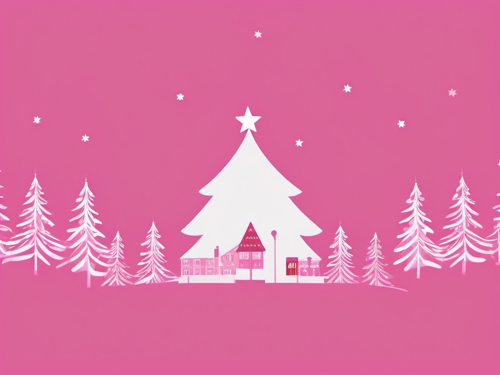 Cute Christmas Wallpaper Pink  