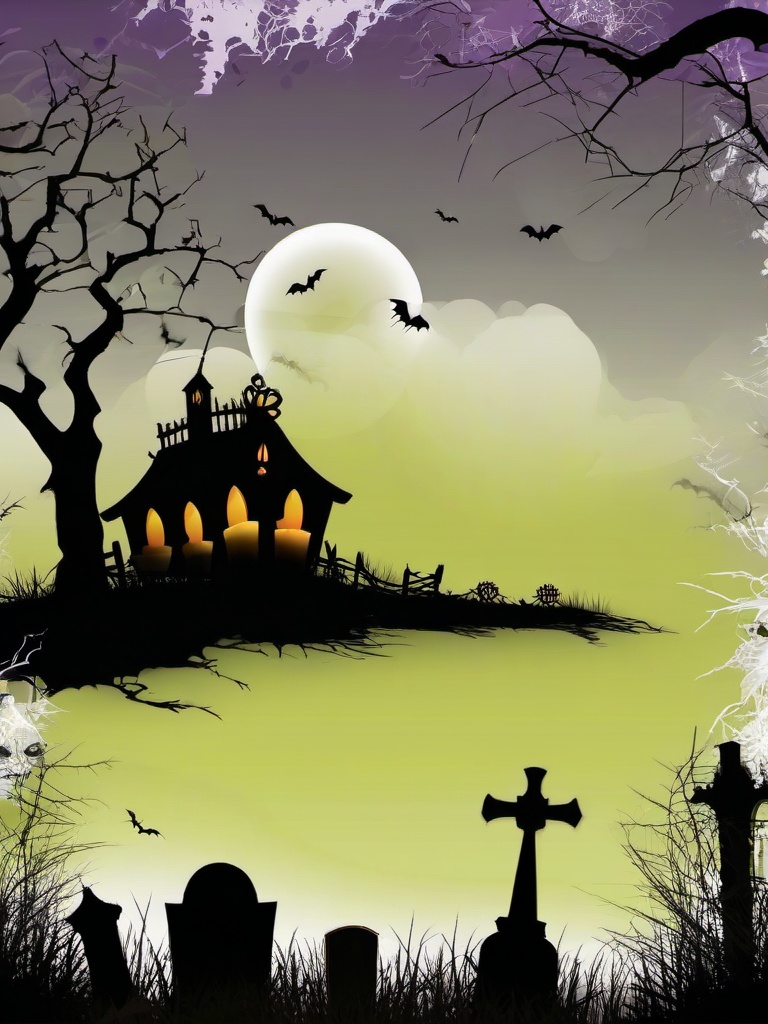 Halloween Background Wallpaper - scary graveyard background  