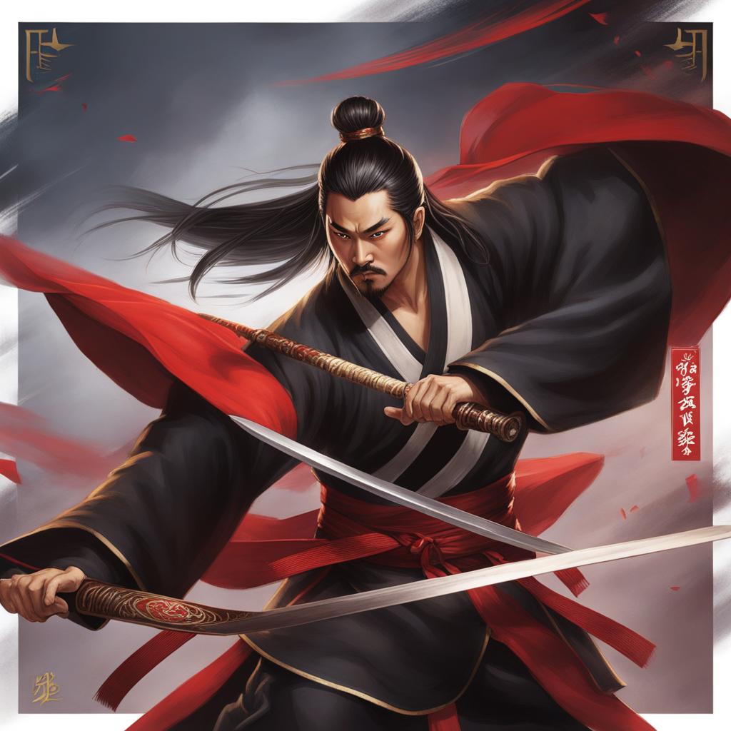 mo dao zu shi's martial arts prowess shines in a martial arts tournament arena. 