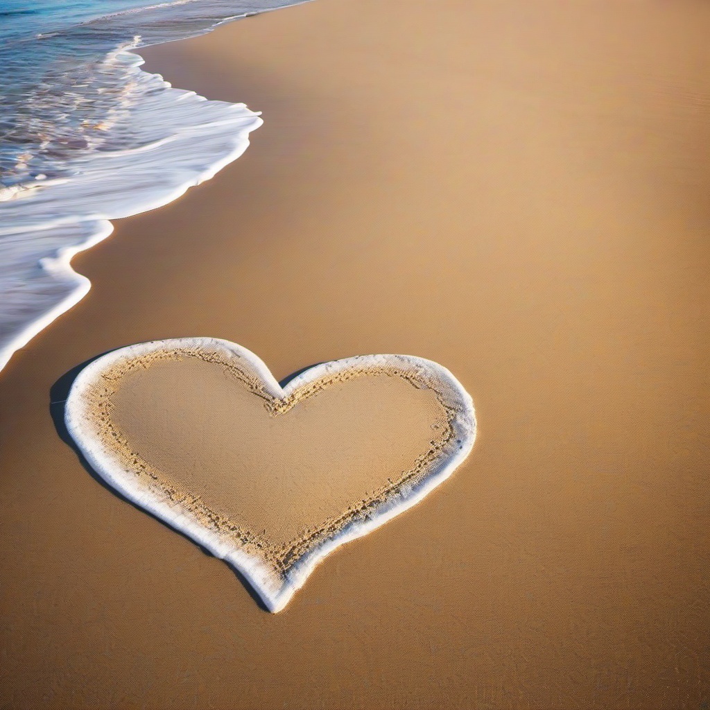 Heart Background Wallpaper - beach heart background  