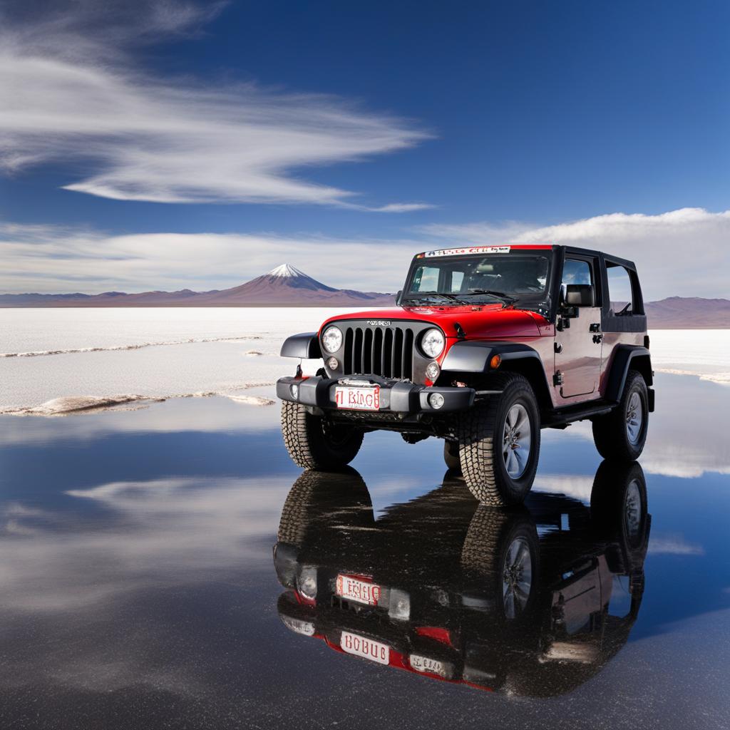 uyuni salt flats, bolivia - takes a surreal jeep tour across the vast, reflective salt flats. 