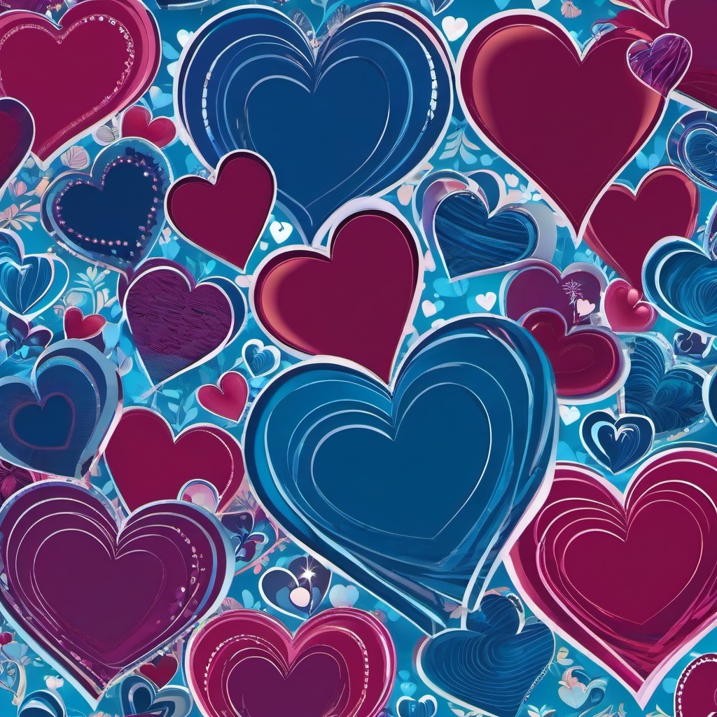 Heart Background Wallpaper - heart blue wallpaper  