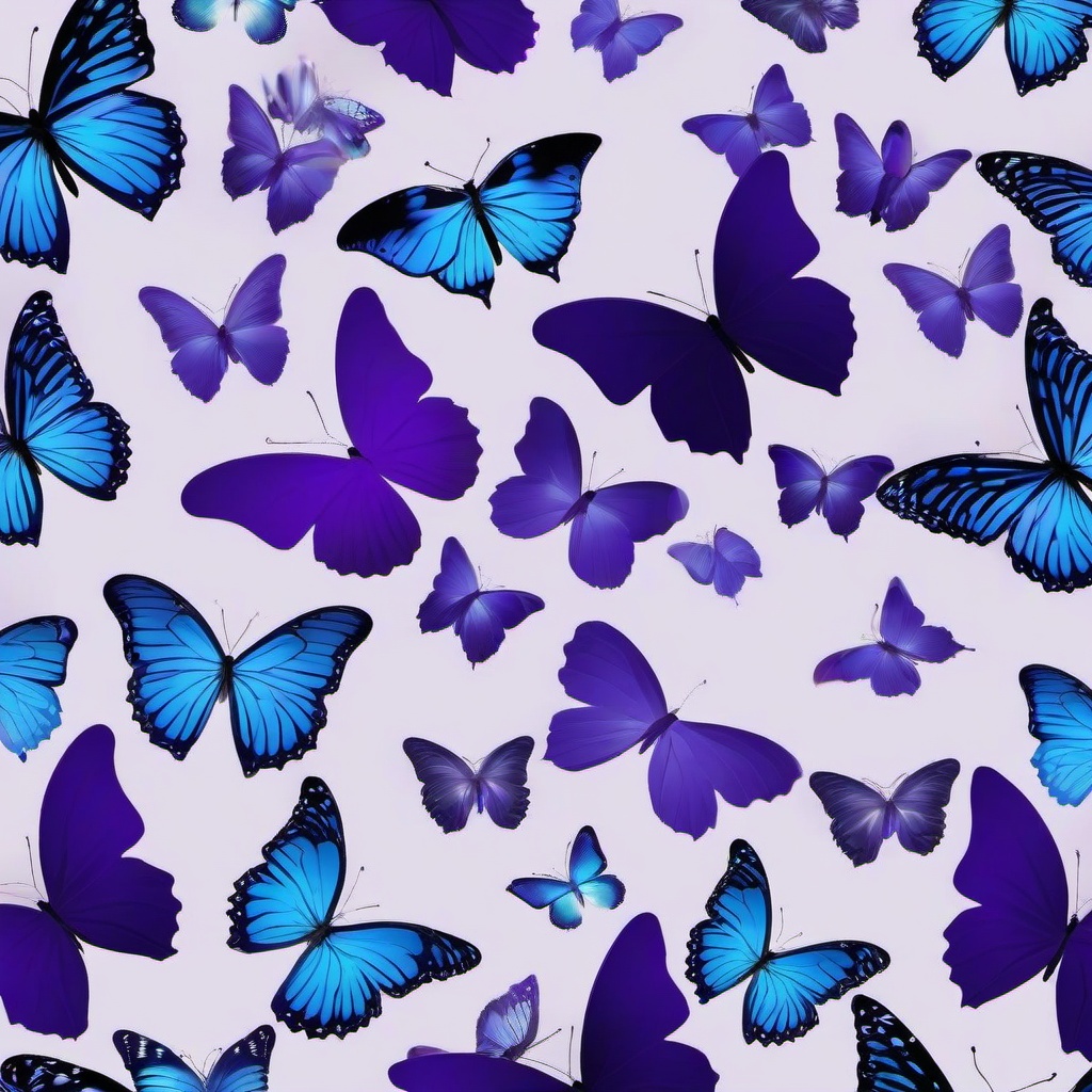 Butterfly Background Wallpaper - purple and blue butterfly background  