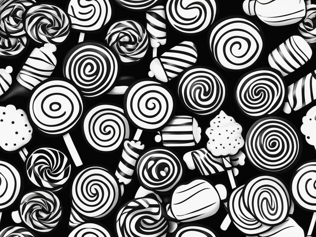 candy clipart black and white 