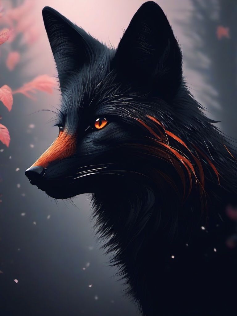 Dark Fox Wallpaper  ,mobile iphone background wallpaper