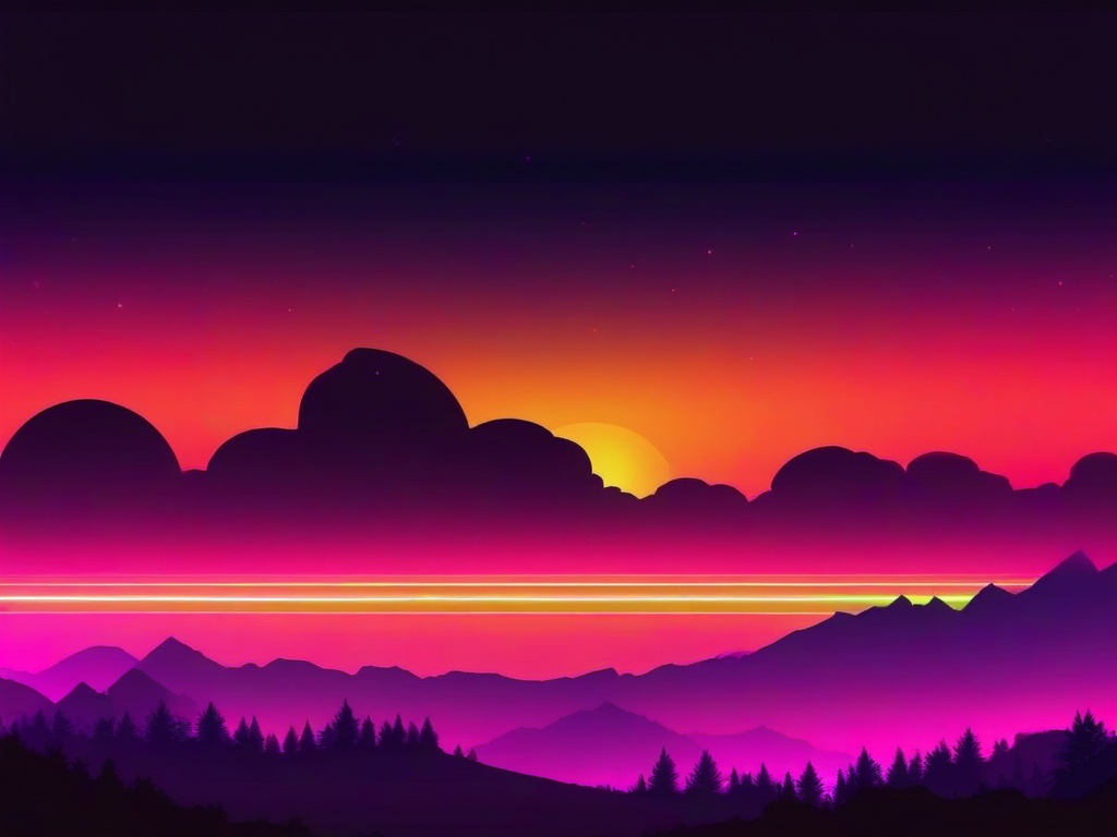 Neon Sky Background  ,desktop background wallpaper