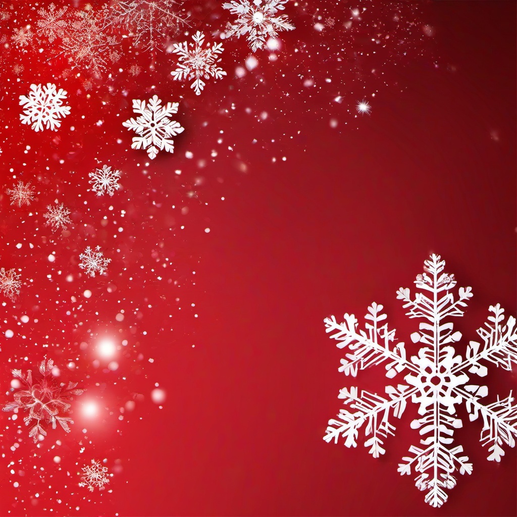 Snow Background Wallpaper - red background snowflakes  