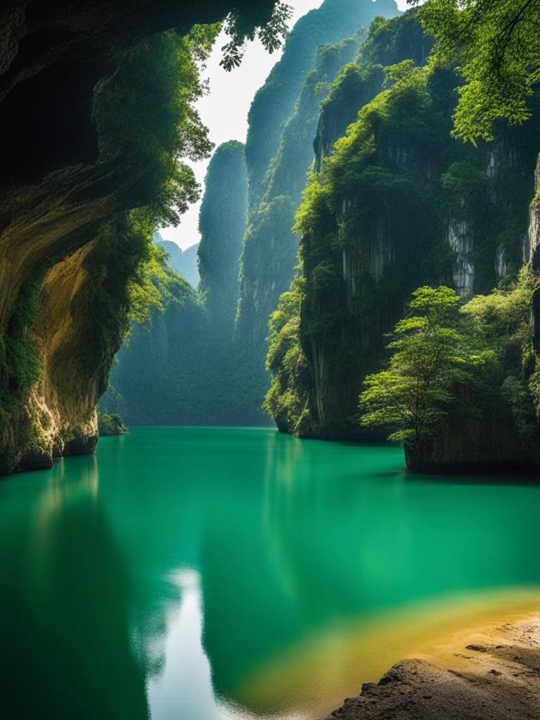 phong nha-ke bang national park, vietnam - discovers hidden underground rivers and chambers. 