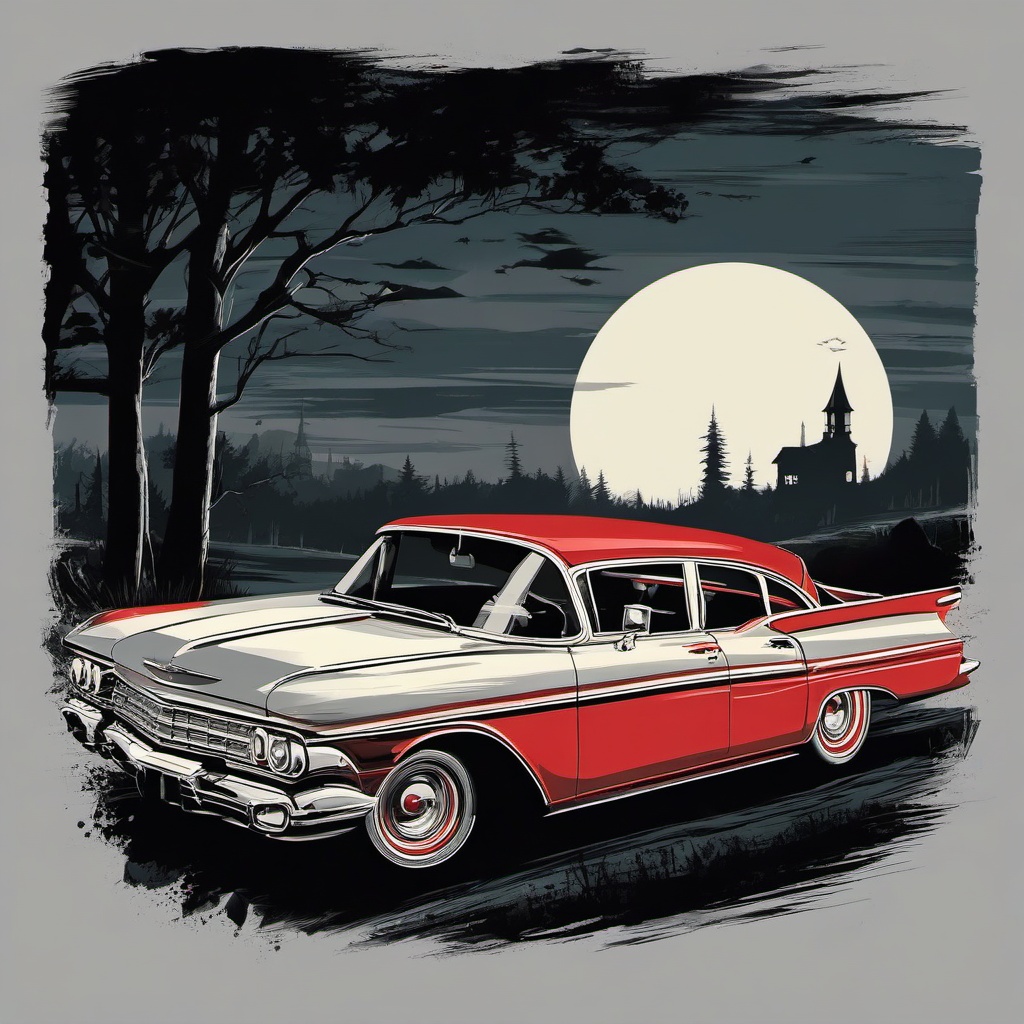 Classic Horror Movie Night - Transport your t-shirt to classic horror movie nights. , vector art, splash art, retro t shirt design