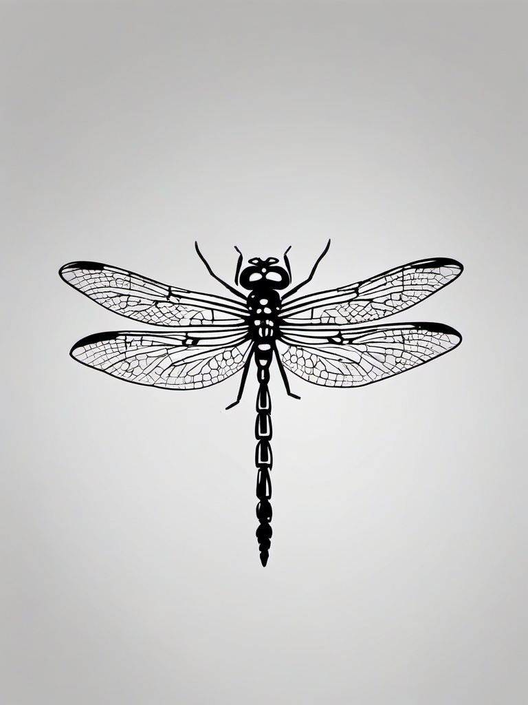 Small Dragonfly Tattoo Ideas - Ideas and inspirations for small-sized dragonfly tattoos.  simple color tattoo,minimalist,white background