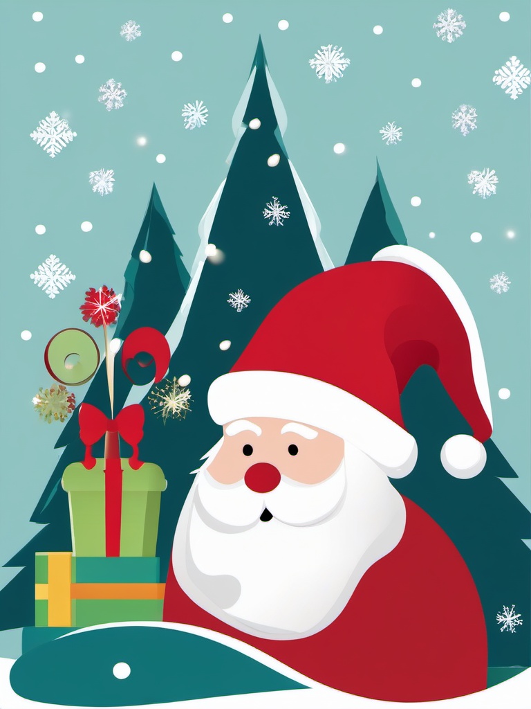 Santa Hat clipart - Santa hat in a festive setting  