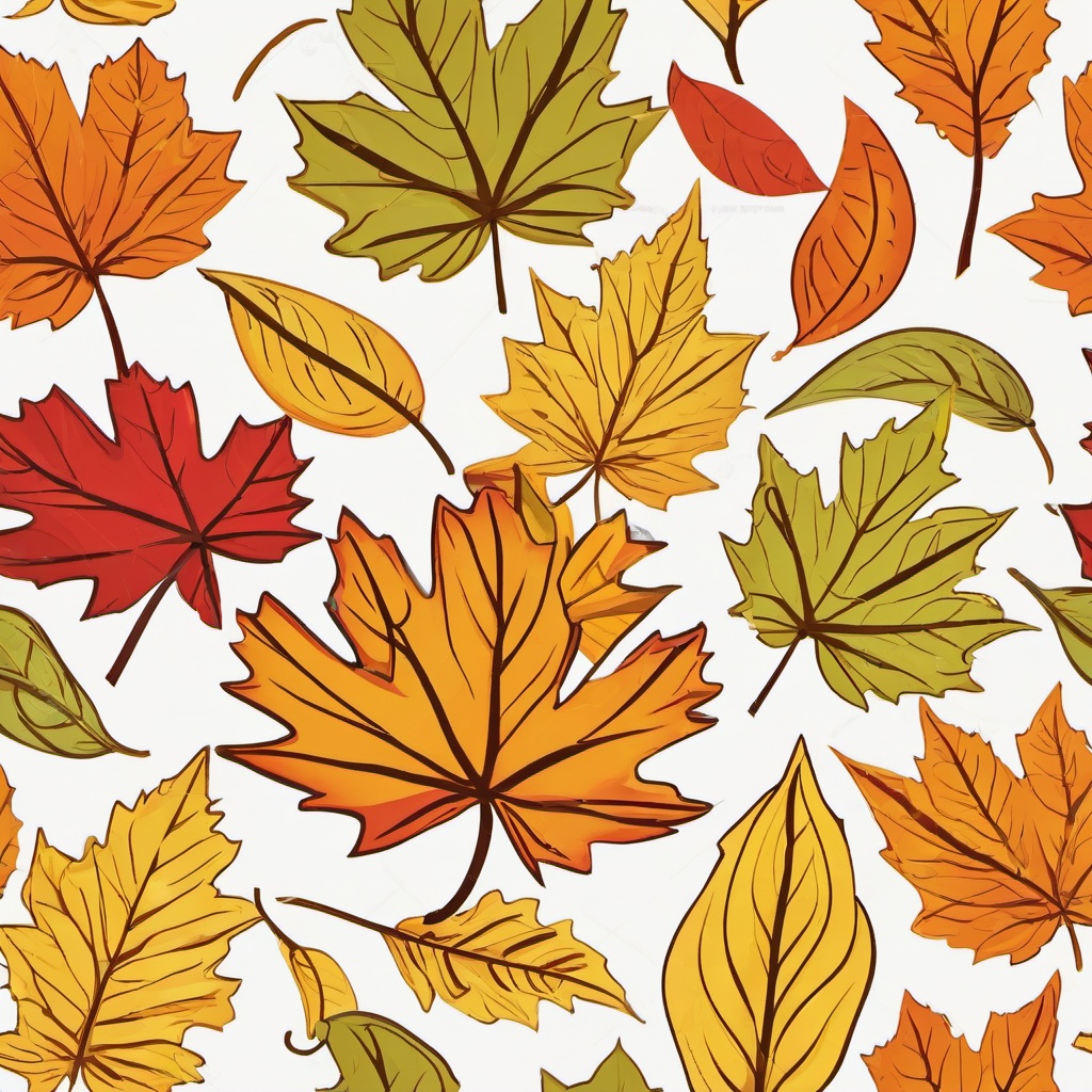 Fall Leaves clipart - leaf in the wind  