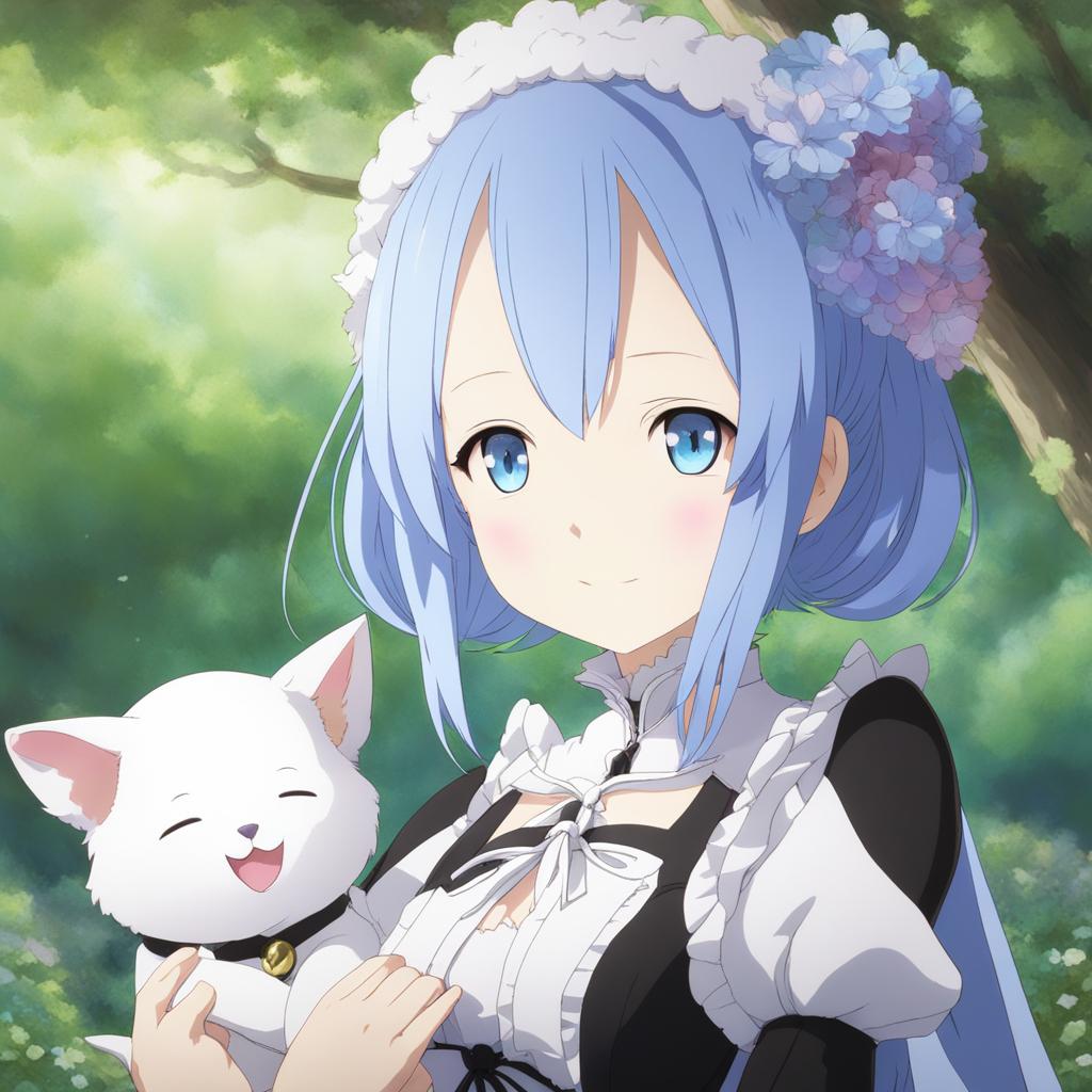 rem (re: zero) protects her loved ones with unwavering determination. 