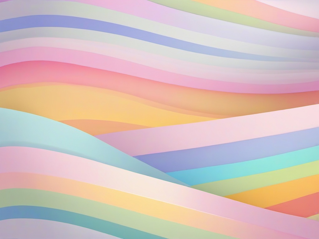 Pastel Rainbow Stripes Background  