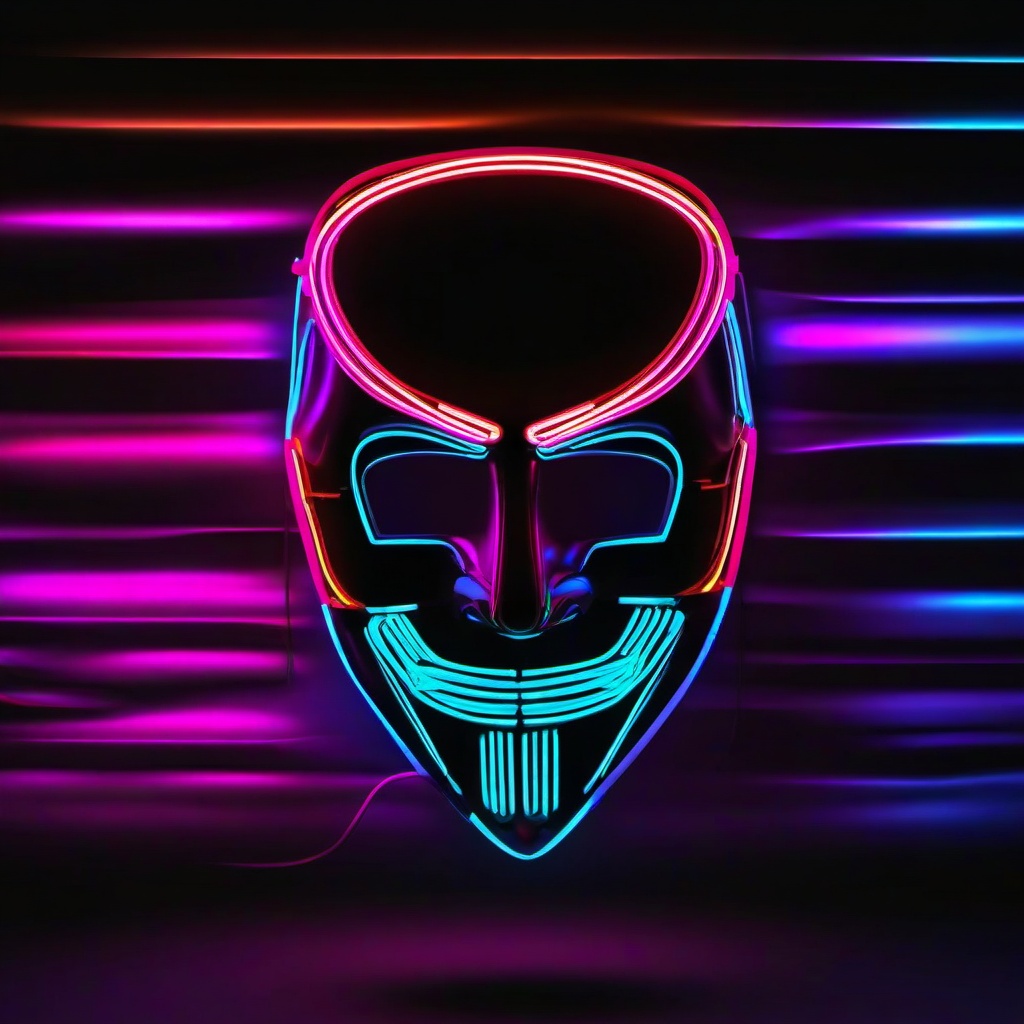 Neon Background Wallpaper - cool neon mask wallpaper  