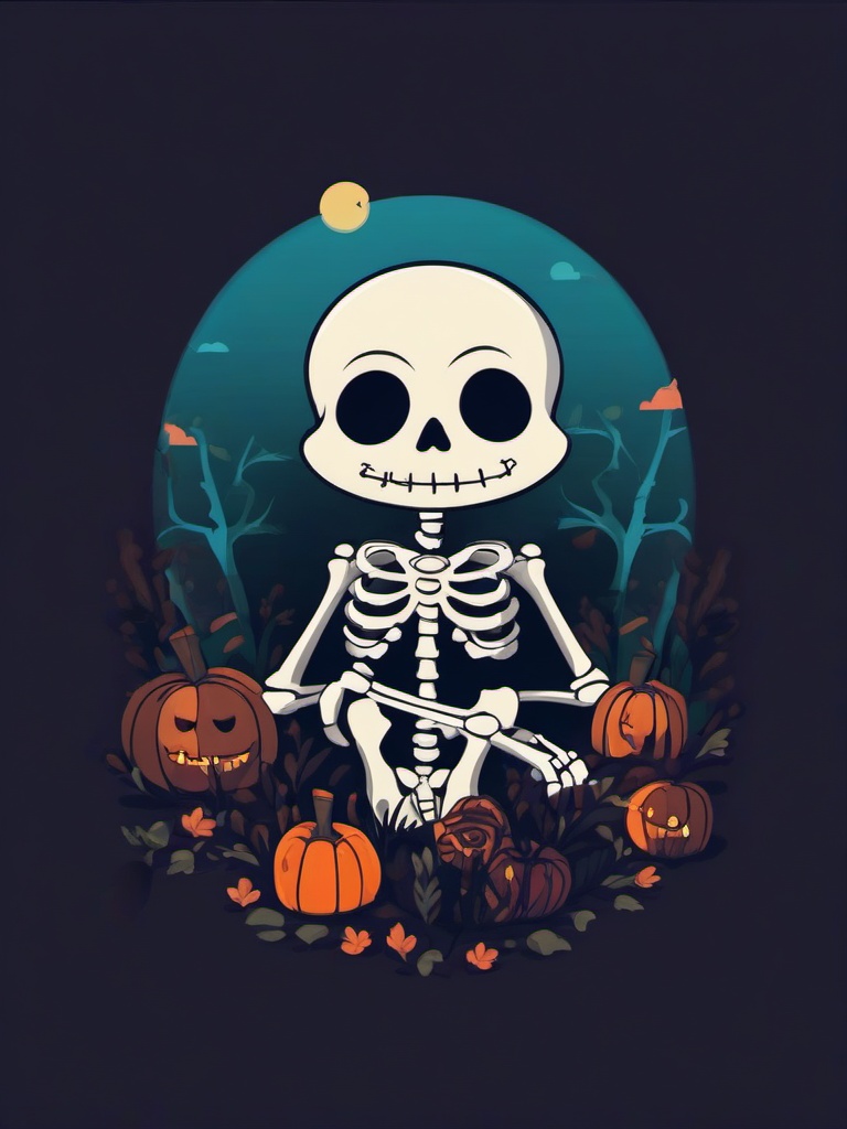 Cute Skeleton Wallpaper - Playful skeletons, spooky yet cute  ,mobile iphone background wallpaper