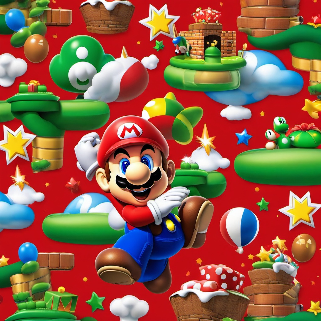 Birthday Background Wallpaper - super mario birthday backdrop  