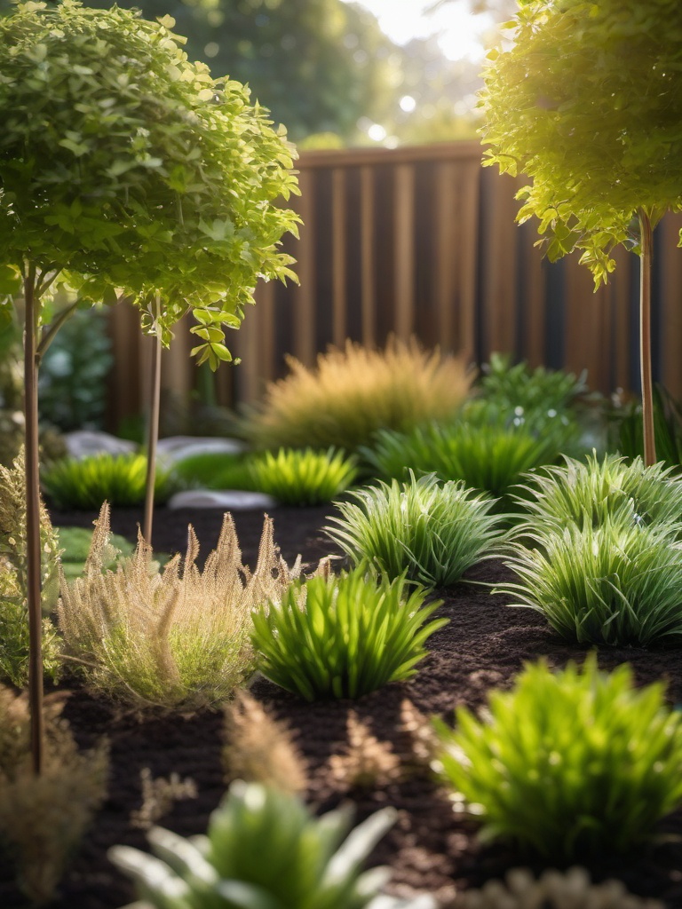 Sustainable Eco Garden - Transform your garden into a sustainable and eco-friendly oasis. realistic, professional photography, bokeh, natural lighting, canon lens, shot on dslr 64 megapixels sharp focus