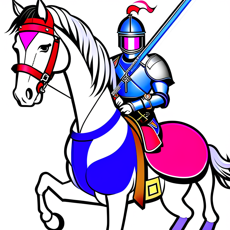 knight clipart - sir galahad, a noble and valiant knight. 