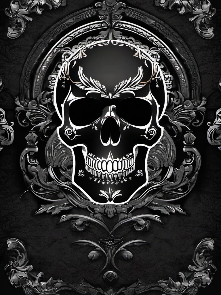 Black Skull Wallpaper Hd  ,mobile iphone background wallpaper