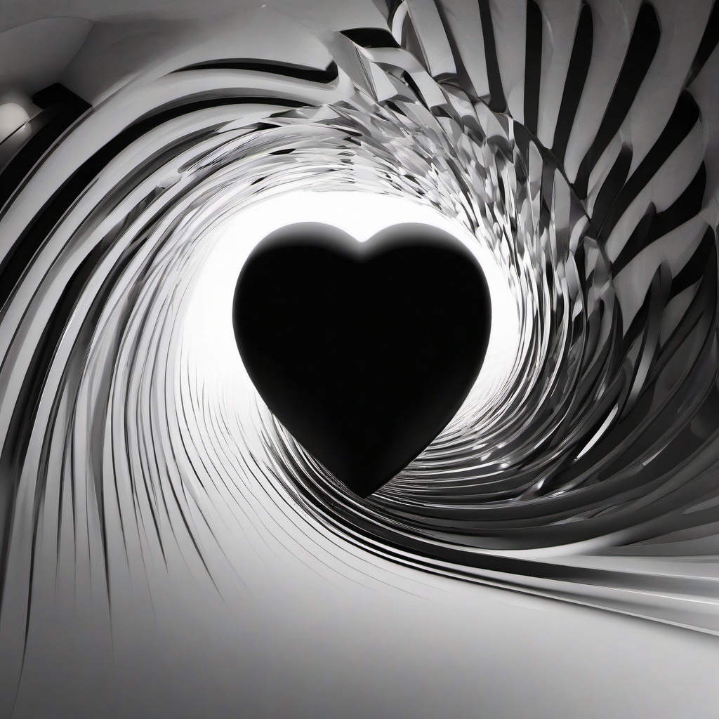 Heart Background Wallpaper - black heart tunnel wallpaper  