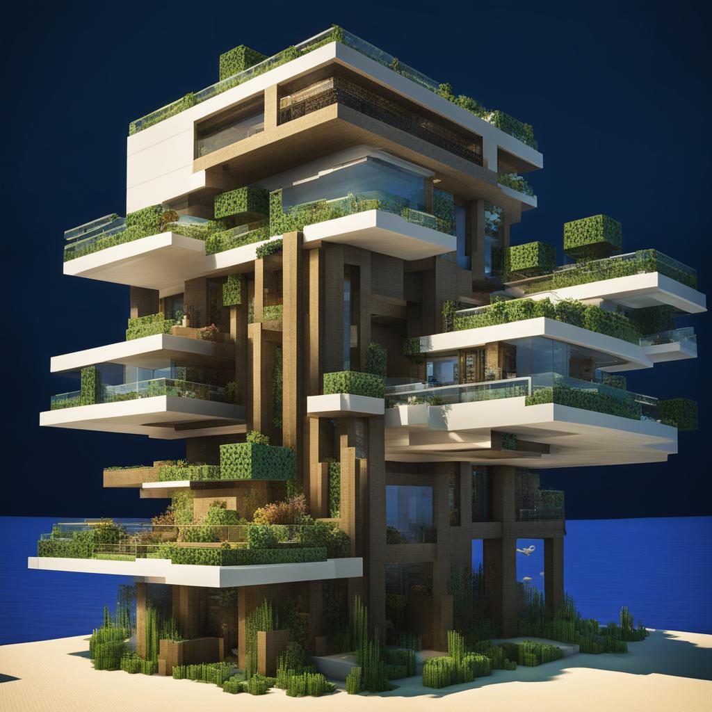 oceanic arcology providing self-contained underwater living - minecraft house design ideas minecraft block style