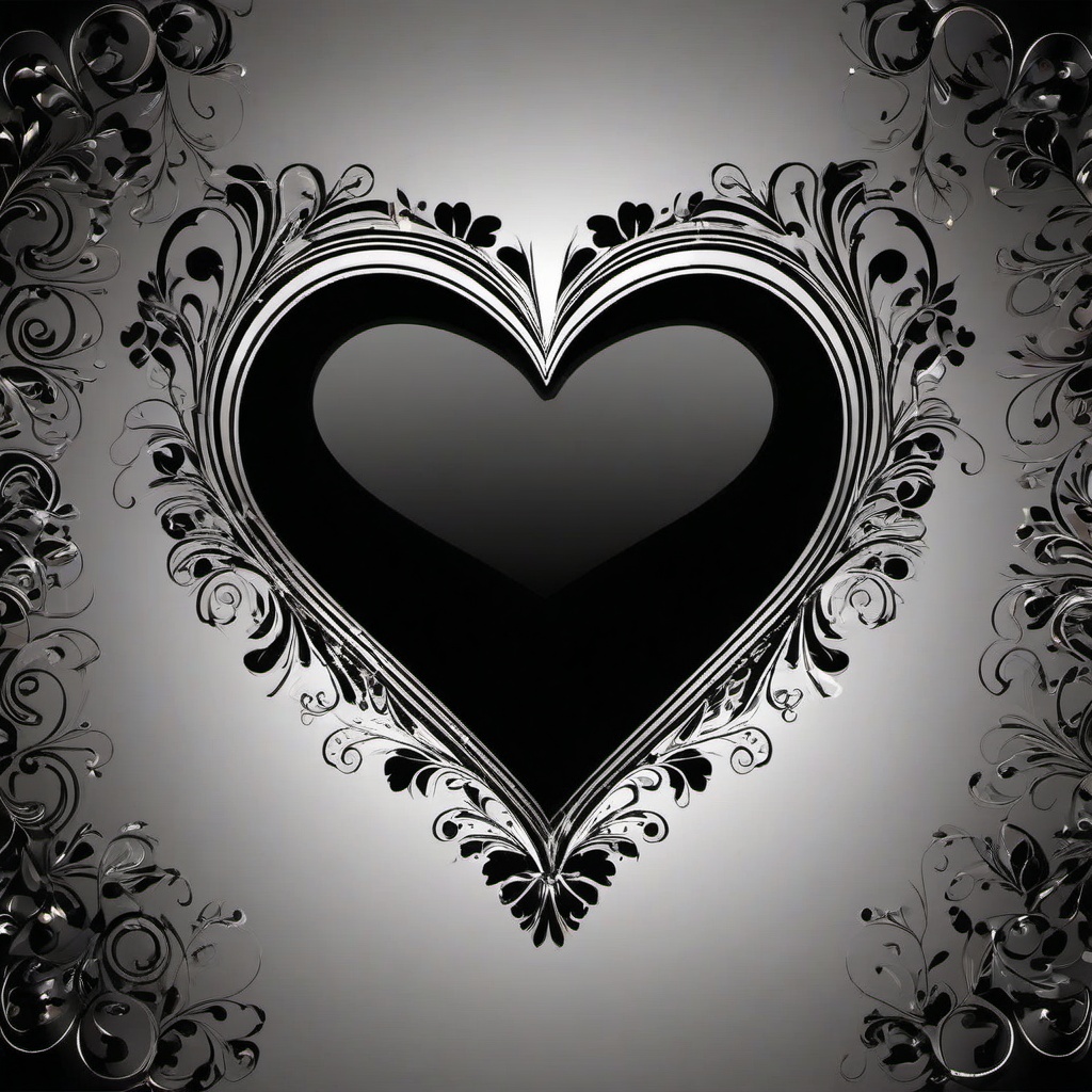 Heart Background Wallpaper - black background with heart  