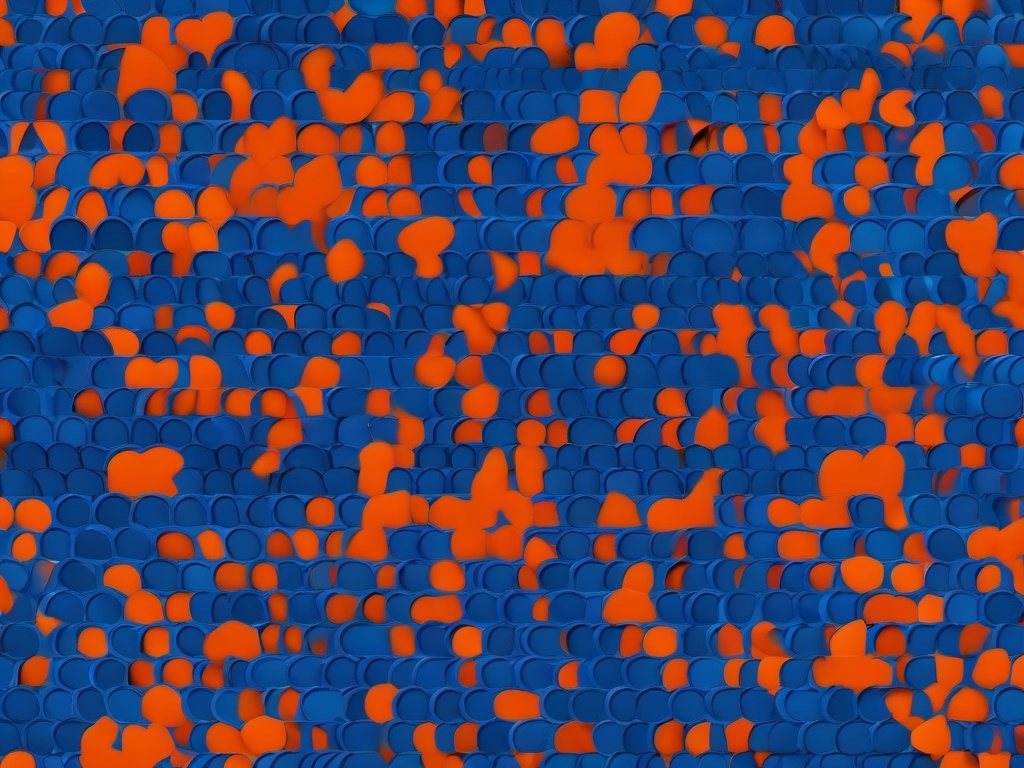 Blue And Orange Glitter Background  