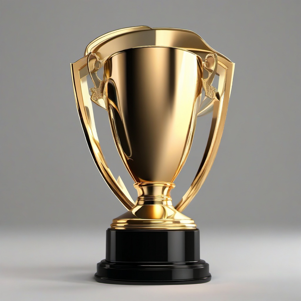 Football clipart - trophy on a pedestal  