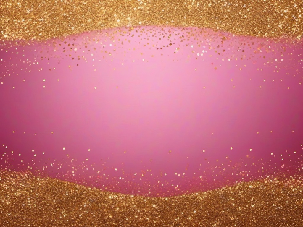 Gold Glitter Pink Background  