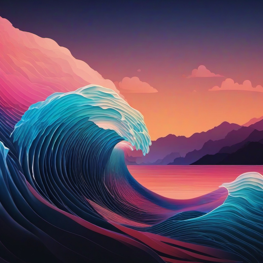 Wave Background Wallpaper - aesthetic waves background  