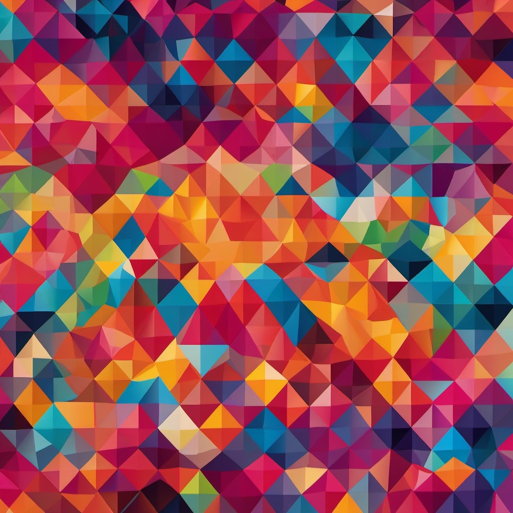 Geometric Background - geometric rainbow background  