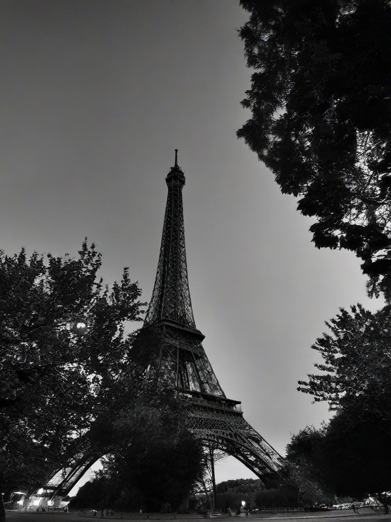 Eiffel Tower Dark Wallpaper  ,mobile iphone background wallpaper