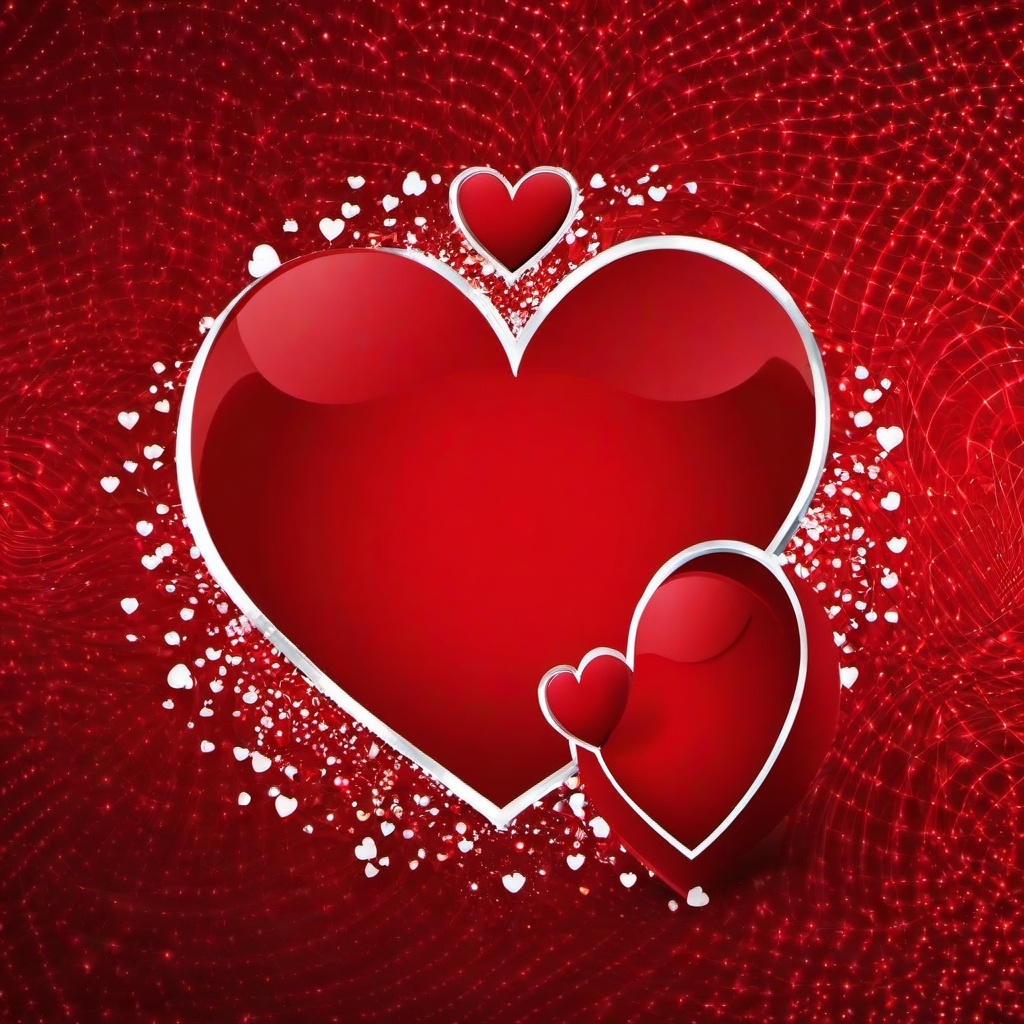 Red Background Wallpaper - red heart wallpaper  